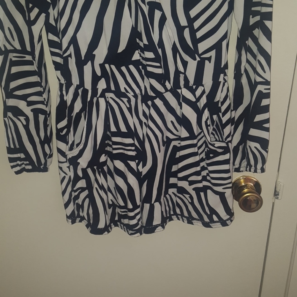 G By Guess Zebra Print Romper - image 2